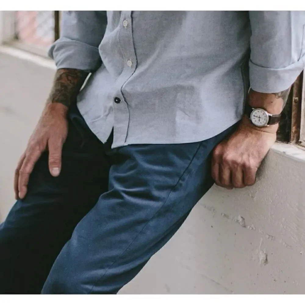Taylor Stitch‎ The Slim Chino Mens In Organic Navy Blue Pants 30 & 36 NEW